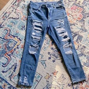 American Eagle Next Level Stretch distressed jeans size 16
